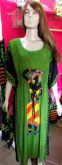 Vestido indiano verde longo
