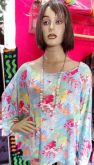Blusa estampada colorida