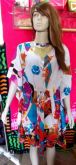 Vestido indiano estampado colorido curto